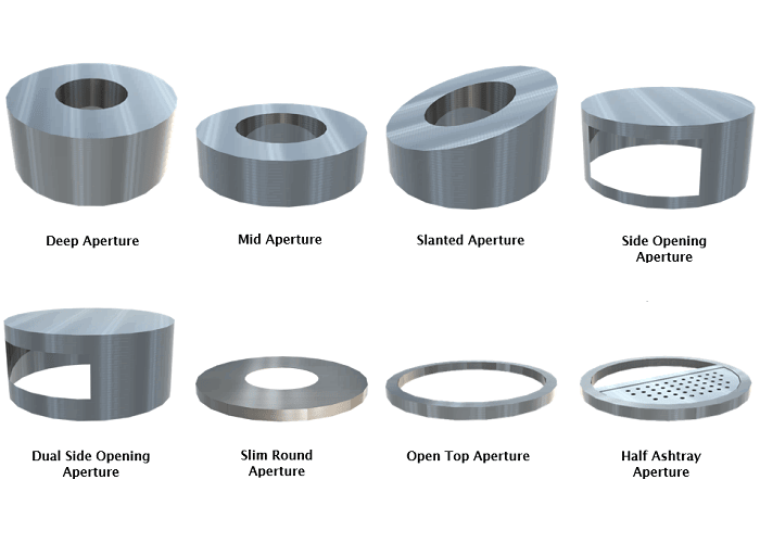 TRAFFORD Litter Bin with Lid Options and HeavyDuty Skirting