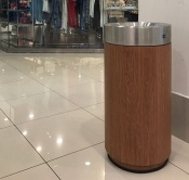 Oak Litter Bin | Urban Furnishing | Dubai, Uae | Power Bear By German Distribution
