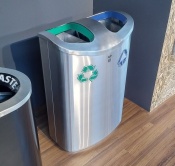 Vicosa Litter Recycling Bin | Oak Litter Bin | Urban Furnishing | Dubai, Uae | Power Bear By German Distribution