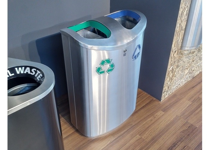 Vicosa Litter recycling Bin | Oak Litter Bin | Urban Furnishing | Dubai, UAE | Power Bear by German Distribution