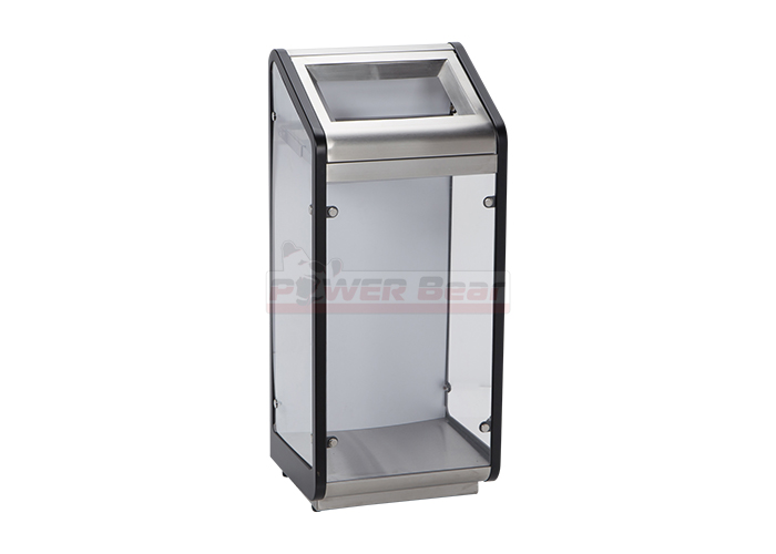 Crystal Clear Recycling Bins POWER Bear Designer Bins