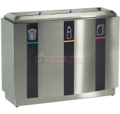 Street Litter Bins - Verde Trio | Power Bear By German Distribution