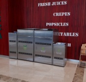 Food Court Garbage Bins Specially For Food Court | Power Bear By German Distribution Llc