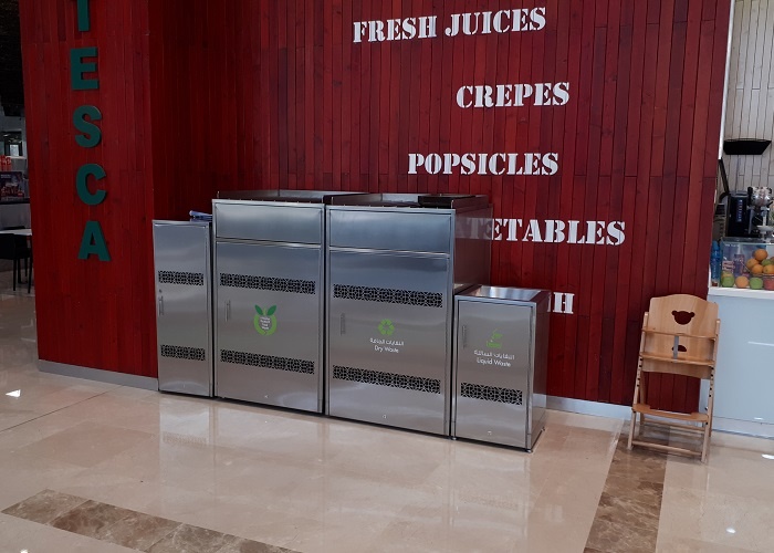 Food Court Garbage Bins Specially for food court | Power Bear by German Distribution LLC