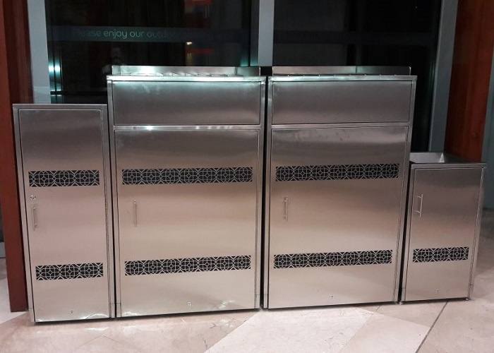 garbage bins supplier dubai - food court bins | Power Bear by German Distribution LLC